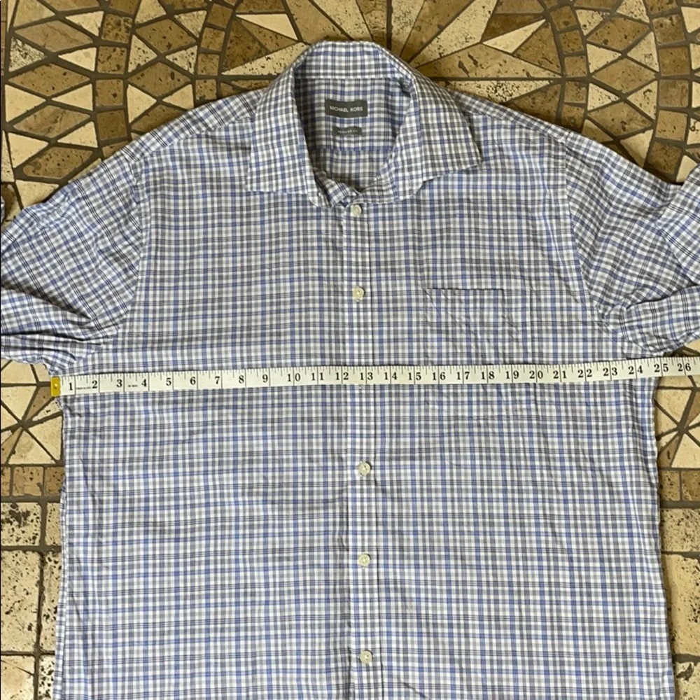 MICHAEL KORS Plaid Button Casual Long Sleeve Shirt - Picture 5 of 9